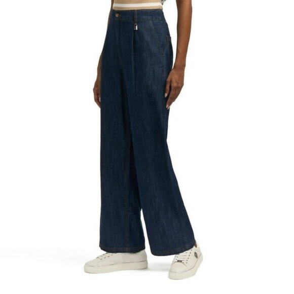 Mexx Wide Leg Dark Blue Denim Jeans M - Picture 3 of 8